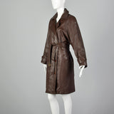 Medium North Beach Leather 1980s Brown Leather Coat