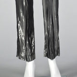 1980s Shiny Silver Lamé Pants, Deadstock