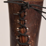 1920s Men's Brown Leather Lace Up Monkey Boots