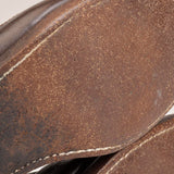 1920s Men's Brown Leather Lace Up Monkey Boots