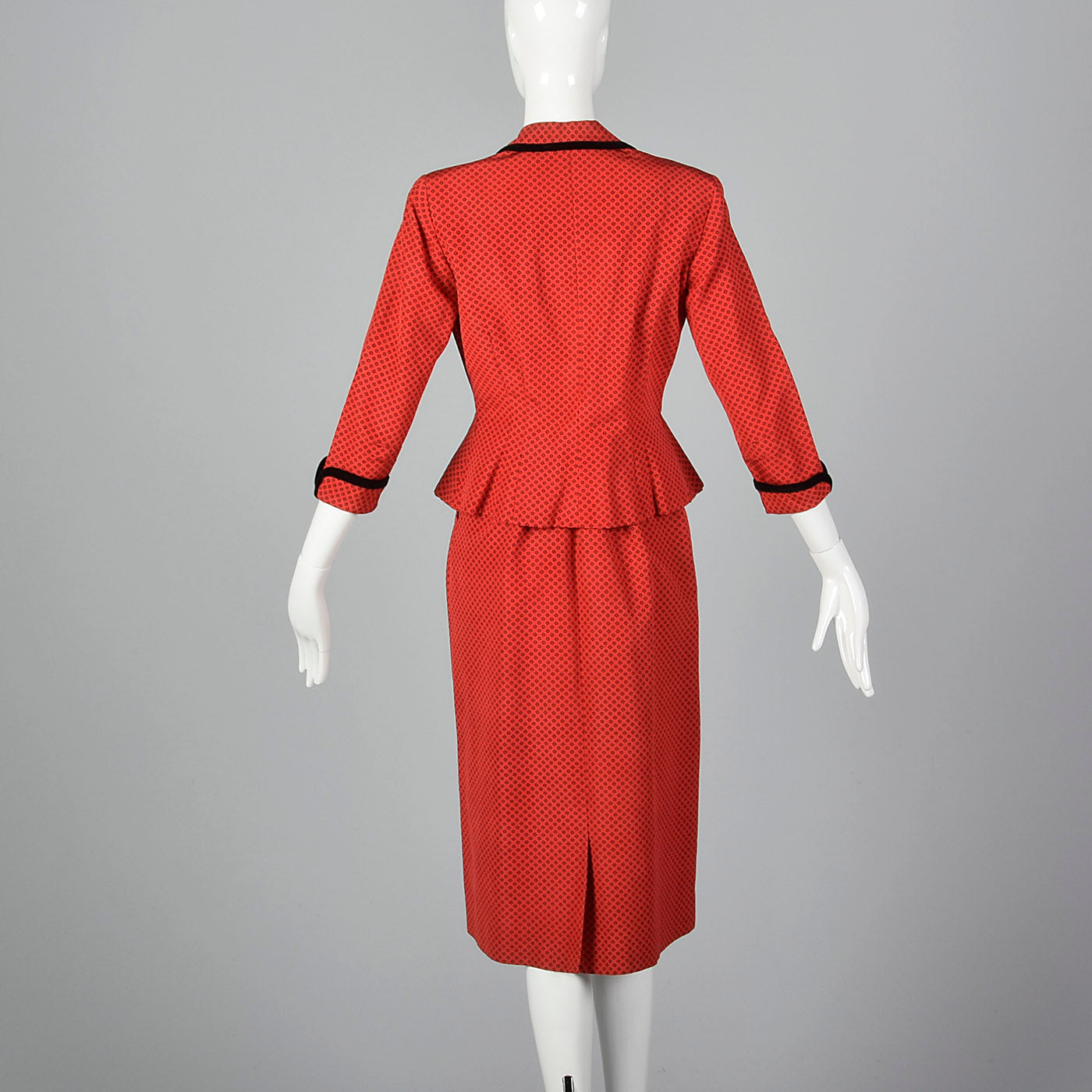 1950s L'Aiglon Red Dress with Matching Jacket
