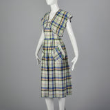1950s Plaid Dress and Jacket with Patch Pockets