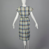 1950s Plaid Dress and Jacket with Patch Pockets