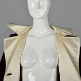 1970s Burgundy Velvet Maxi Coat