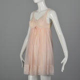 1960s Pink Babydoll Nightgown with Matching Peignoir