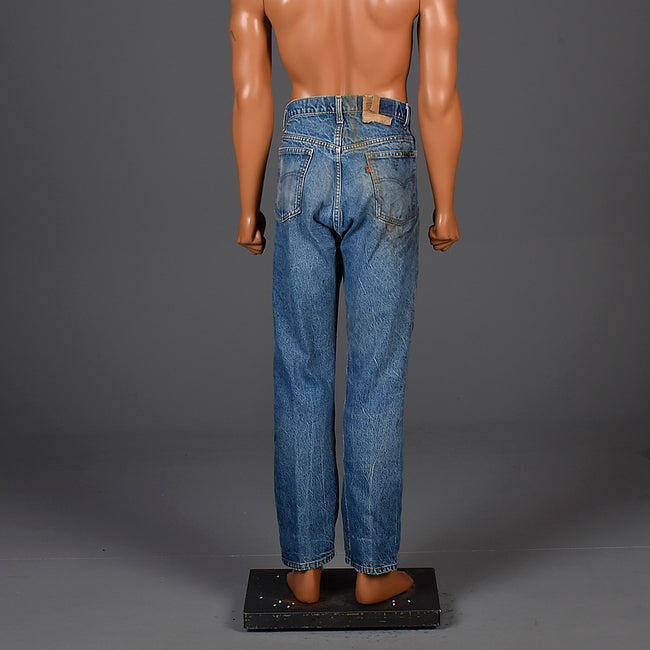 1970s Mens Distressed Levi's Jeans