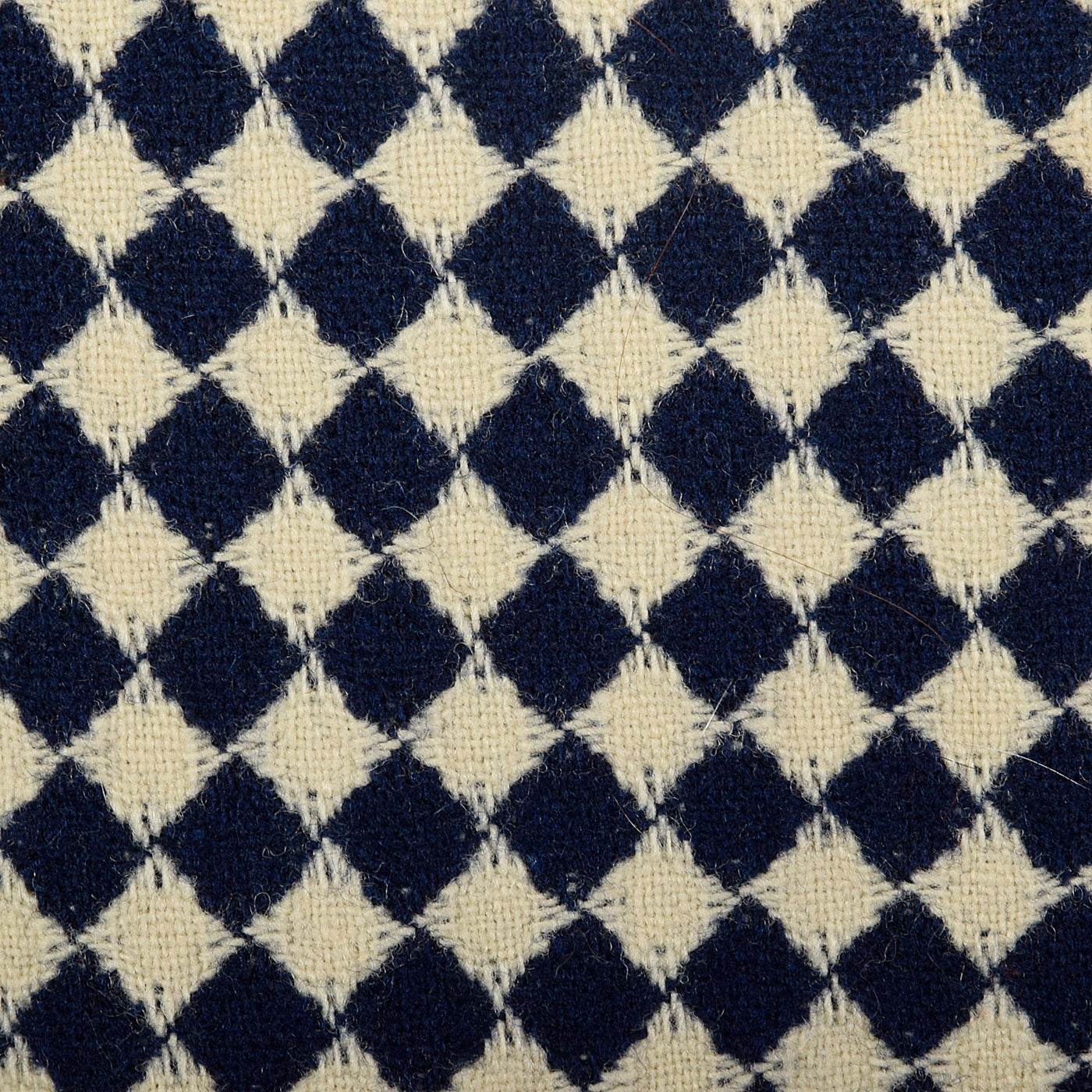 1950s Navy Blue and White Check Jacket