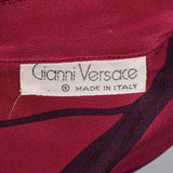 1980s Gianni Versace Purple Silk Blouse