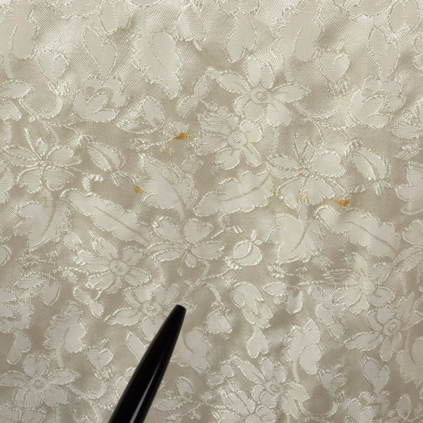 1950s White Brocade Robe with Embroidered Dragon