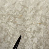1950s White Brocade Robe with Embroidered Dragon