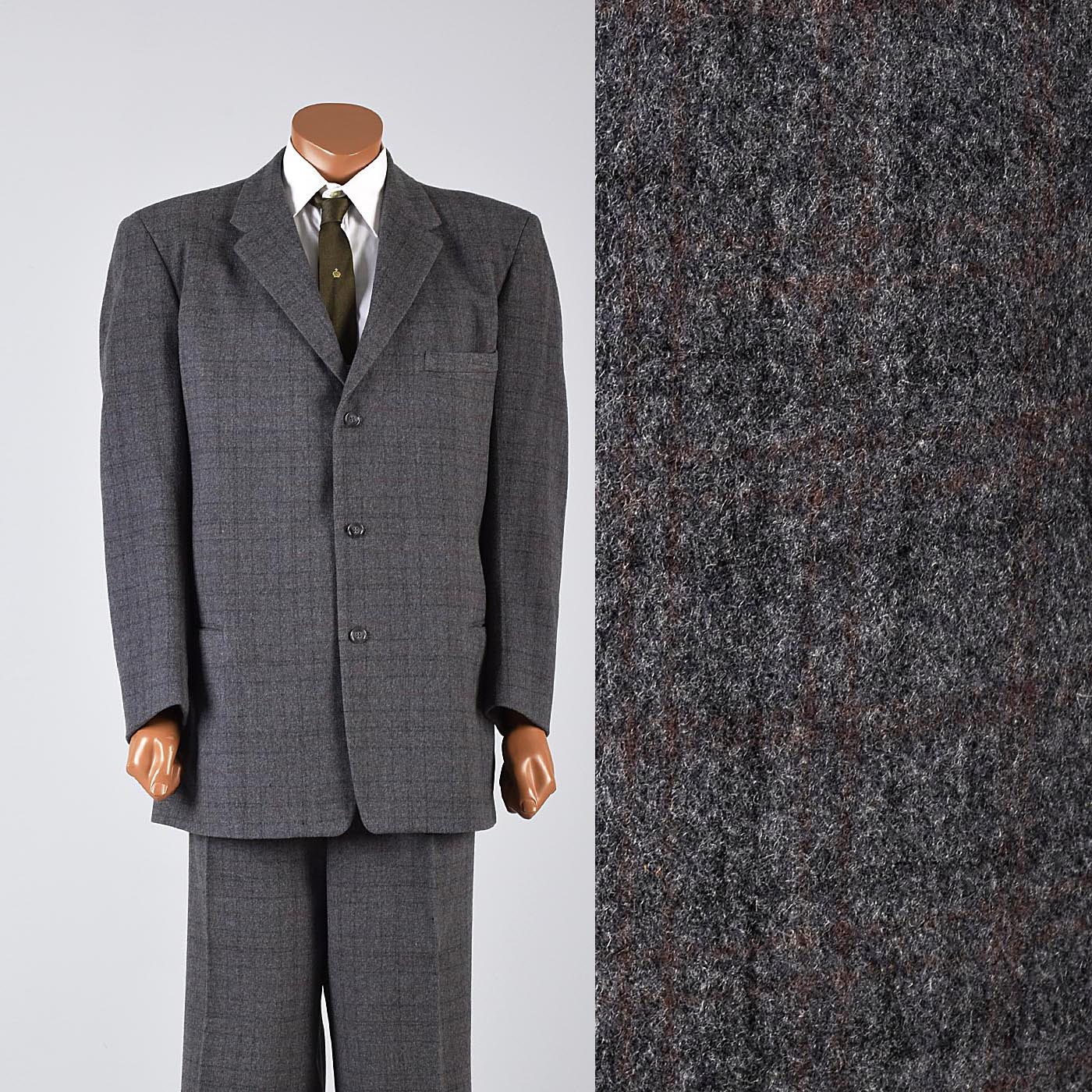 1950s Men's Winter Suit in Very Heavy Weight Wool