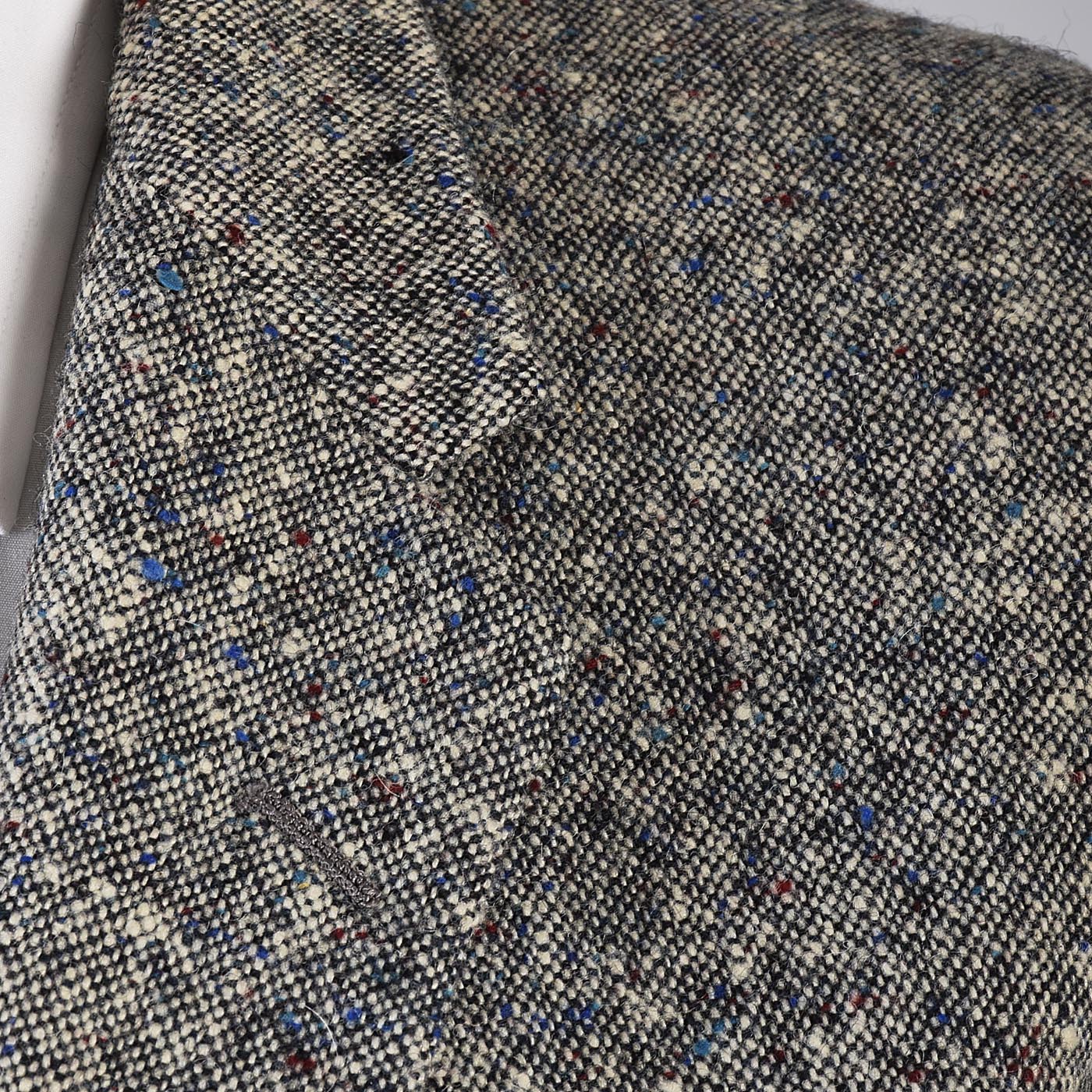 1950s Men's Multicolored Fleck Wool Tweed Two Piece Suit with Hollywood Waist Pants
