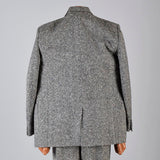 1950s Men's Multicolored Fleck Wool Tweed Two Piece Suit with Hollywood Waist Pants