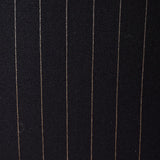 1940s Men's Four Piece Black Pinstripe Suit Double Breasted & Button Fly