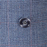 1940s Mens Double Breasted Blue Suit Peak Lapels