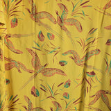 1950s Men's Novelty Print Pheasant Shirt with Pheasants