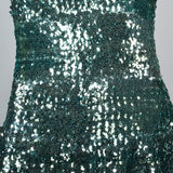 Extraordinary 1930s Green Sequined Evening Gown