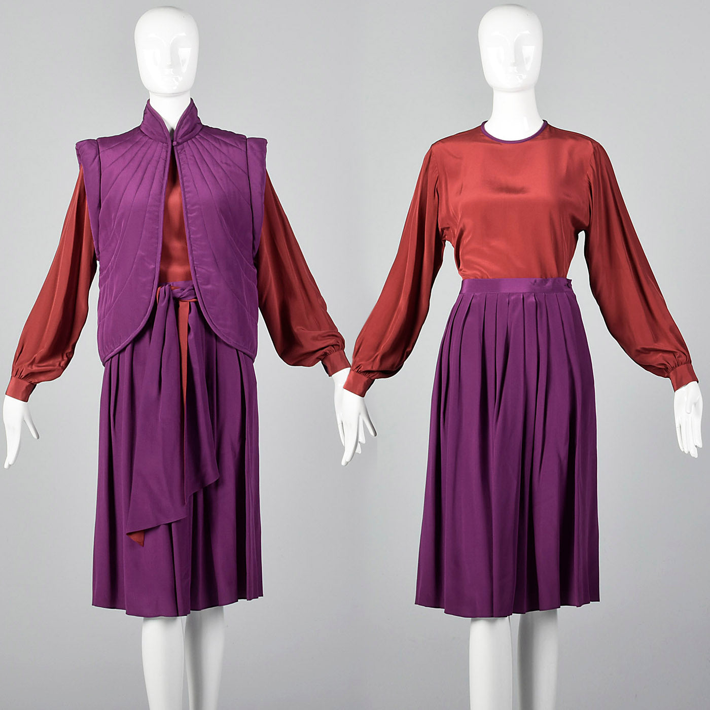 1980s Pierre Cardin Three Piece Silk Set