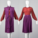 1980s Pierre Cardin Three Piece Silk Set