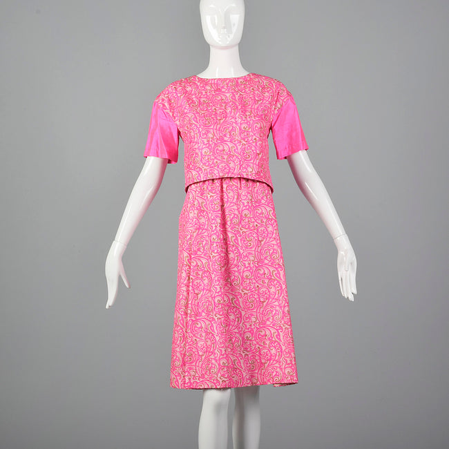 1960s Hot Pink Dress Set