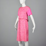 1960s Hot Pink Dress Set