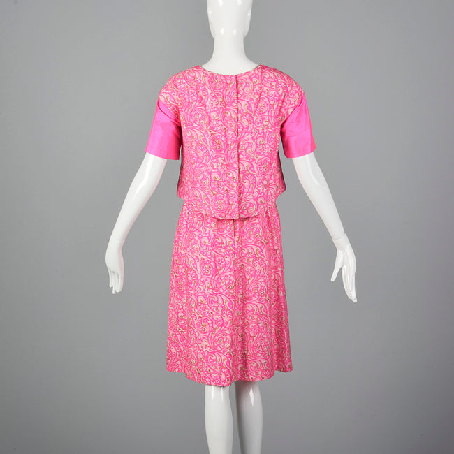 1960s Hot Pink Dress Set