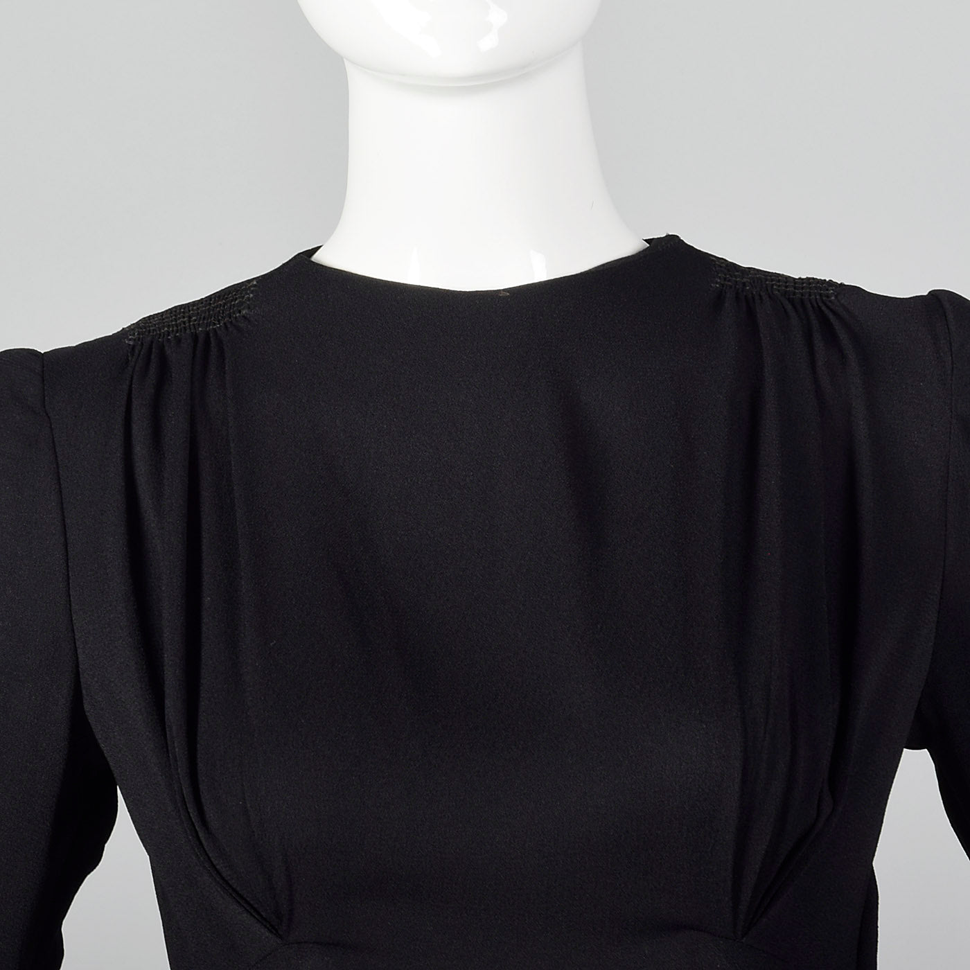 1940s Black Evening Dress with Red Skirt