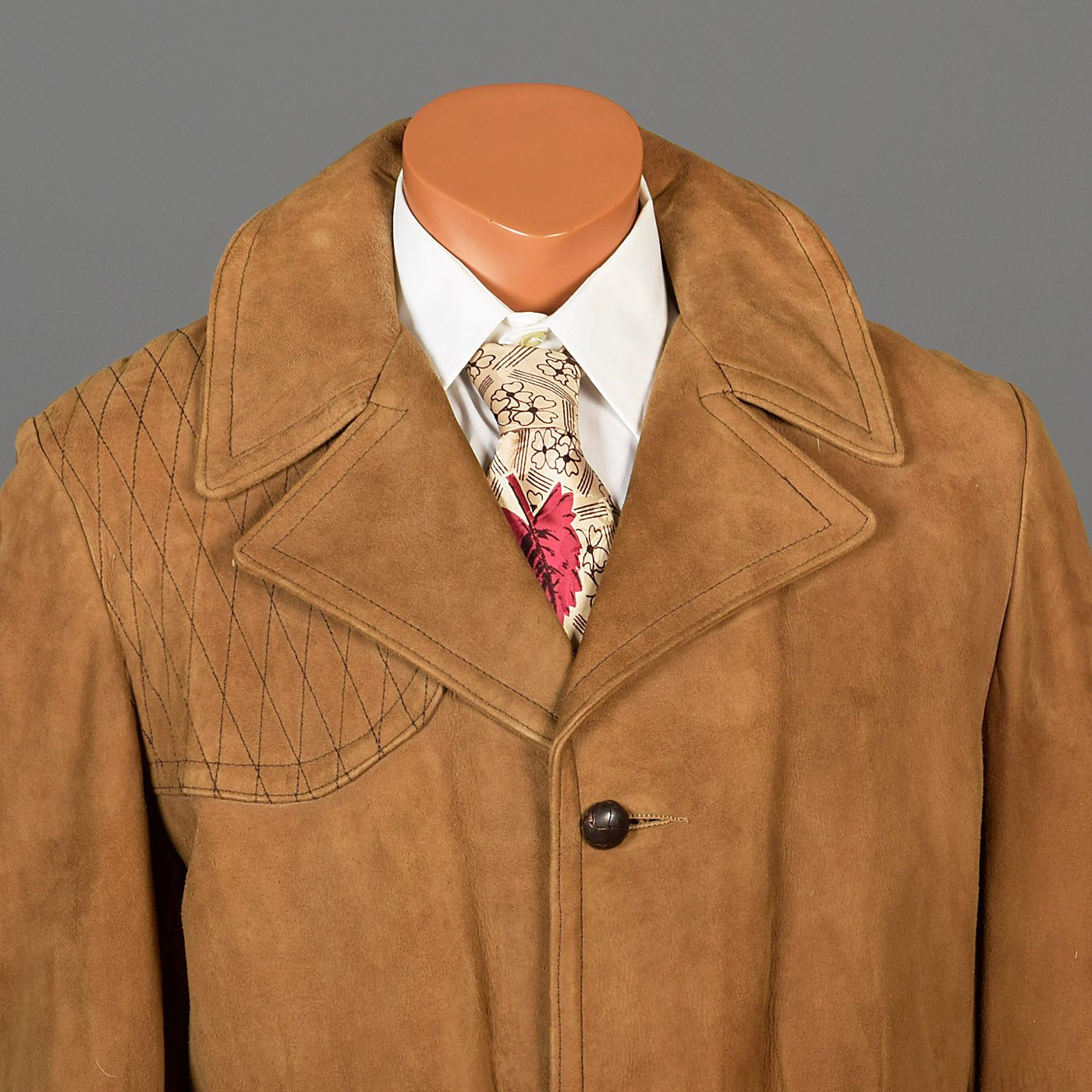 1960s Mens Suede Leather Shooting Jacket