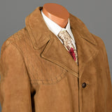1960s Mens Suede Leather Shooting Jacket
