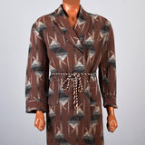 1940s Men's Beacon Blanket Robe, Like the Robe Worn by Dr Reid in Criminal Minds