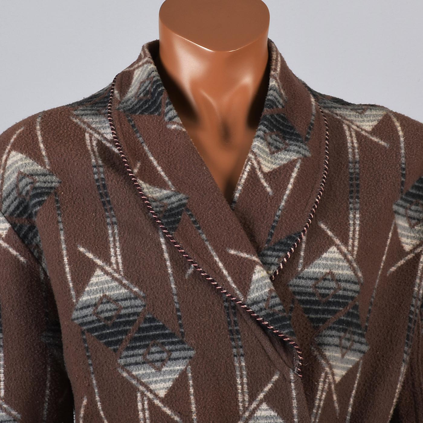 1940s Men's Beacon Blanket Robe, Like the Robe Worn by Dr Reid in Criminal Minds