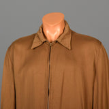 1950s Mens Gabardine Jacket with Metal Zip Front