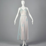 1950s Blue Nightgown and Peignoir Set