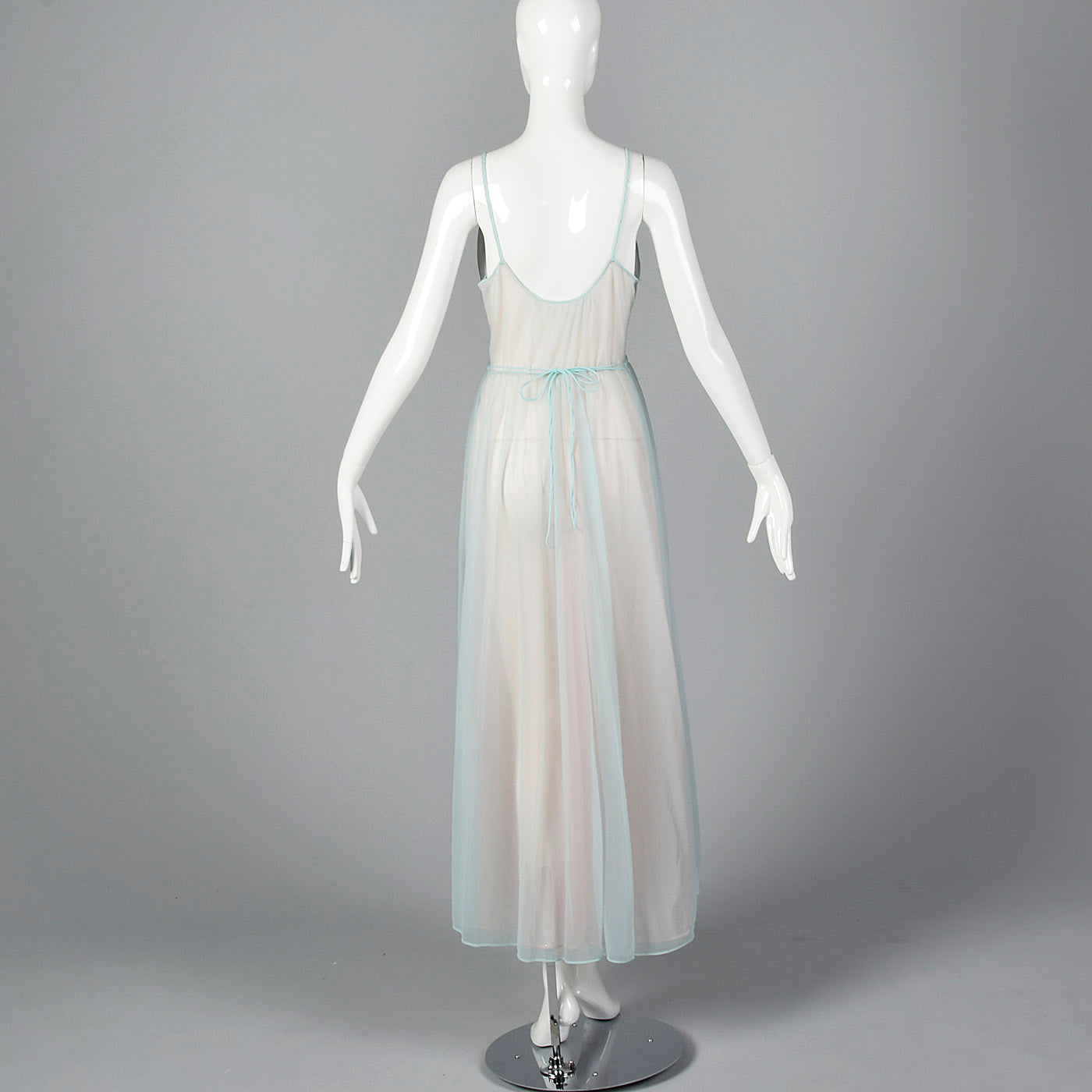 1950s Blue Nightgown and Peignoir Set