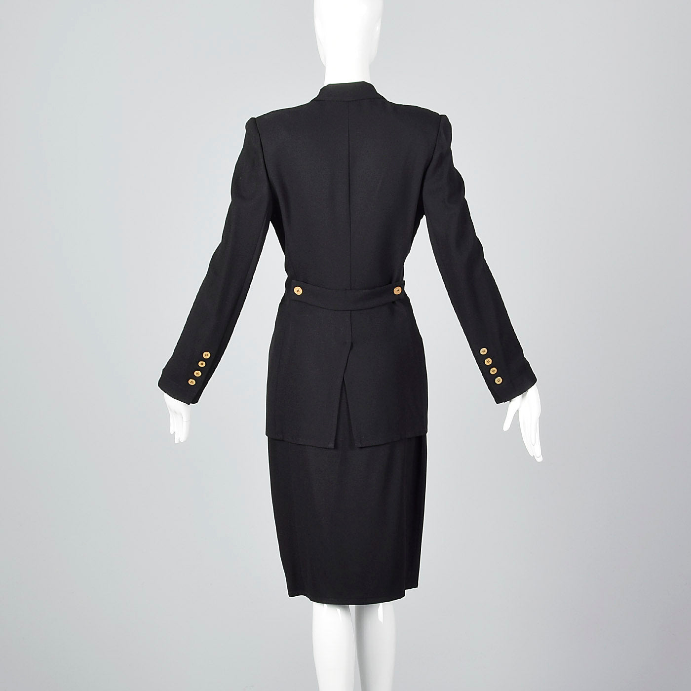 1990s Sonia Rykiel Black Skirt Suit