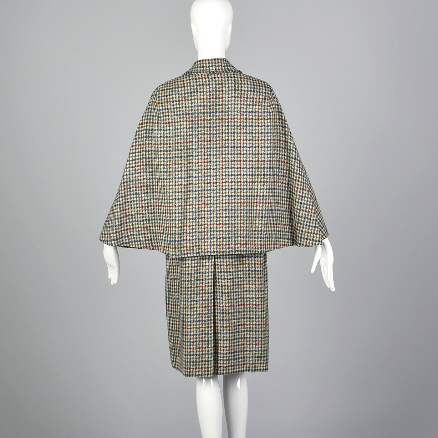 1970s Scottish Tweed Inverness Style Cape Coat