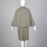 1970s Scottish Tweed Inverness Style Cape Coat