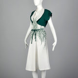 1950s Novelty Fern Dress