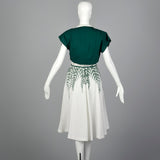1950s Novelty Fern Dress