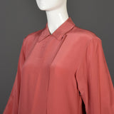 1970s Calvin Klein Minimalist Silk Dress