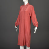 1970s Calvin Klein Minimalist Silk Dress