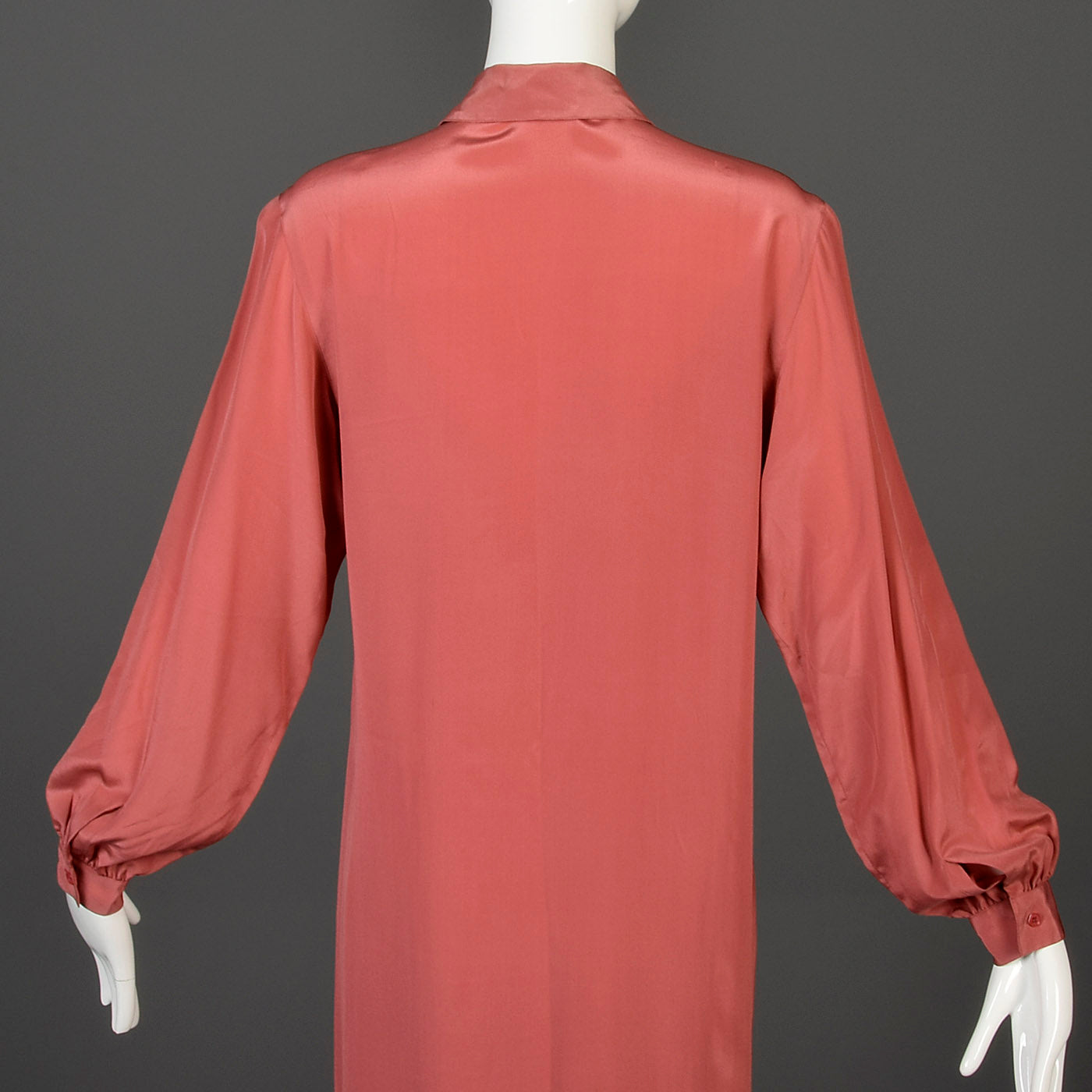 1970s Calvin Klein Minimalist Silk Dress