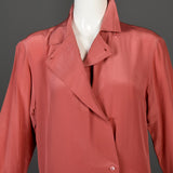 1970s Calvin Klein Minimalist Silk Dress