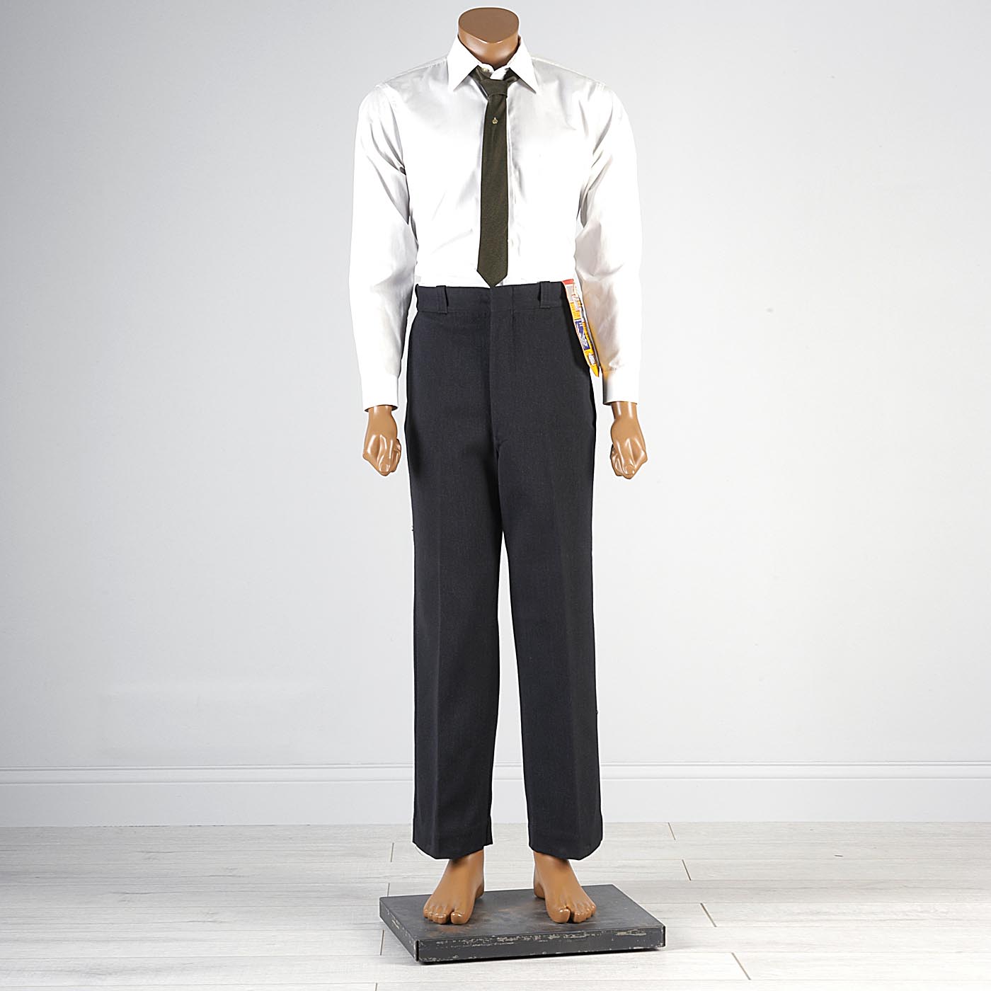 Deadstock 1950s Men's Big Yank Salt & Pepper Pants Sanforized Workwear