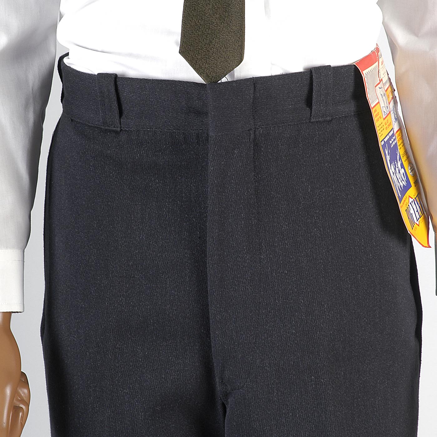 Deadstock 1950s Men's Big Yank Salt & Pepper Pants Sanforized Workwear