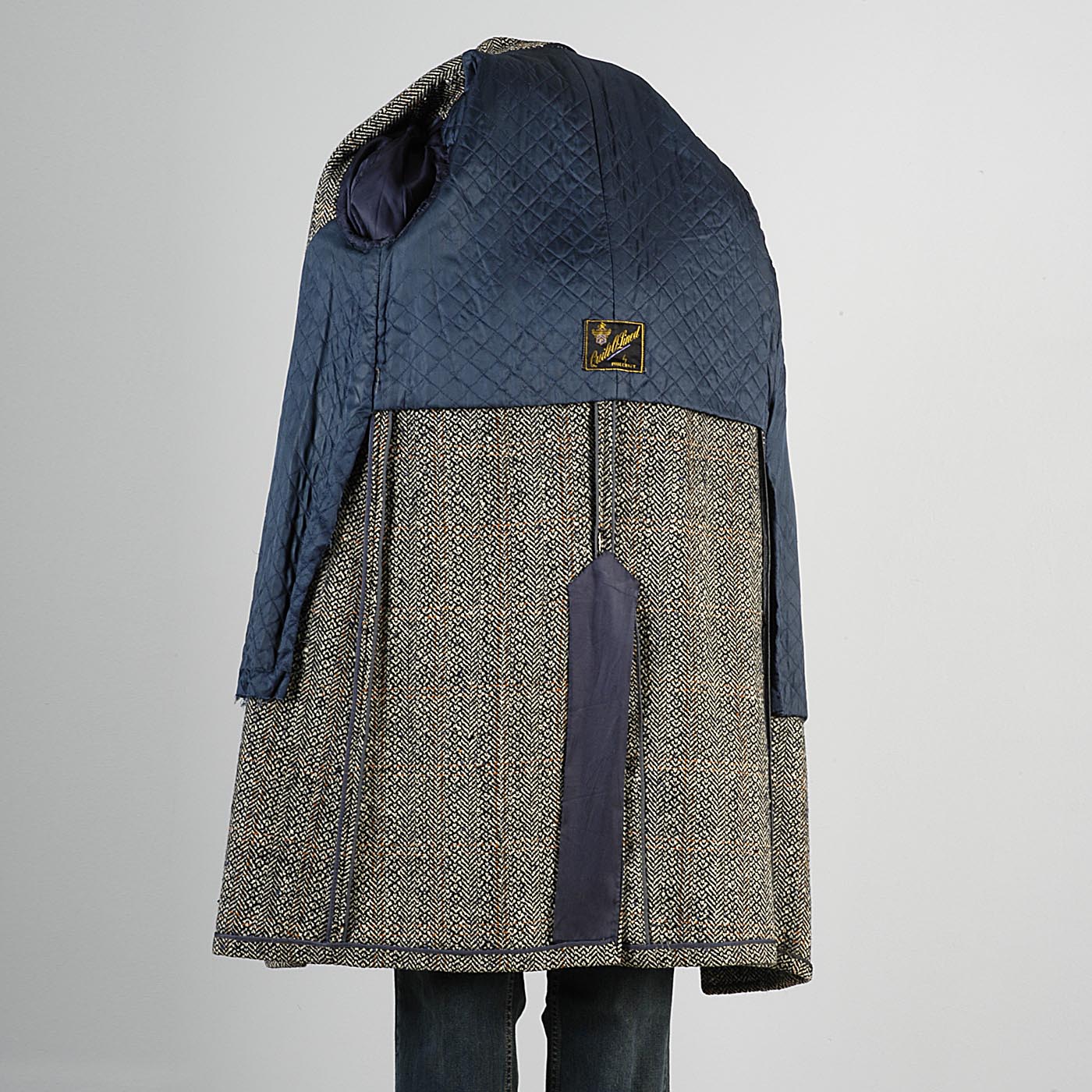 1940s Men's Wool Tweed Winter Coat