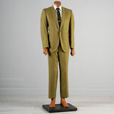 1960s Men's Bright Green Pinstripe Two Piece Suit
