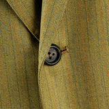 1960s Men's Bright Green Pinstripe Two Piece Suit