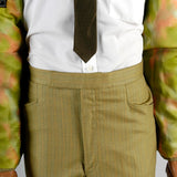 1960s Men's Bright Green Pinstripe Two Piece Suit