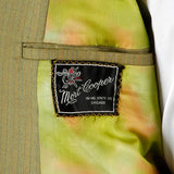 1960s Men's Bright Green Pinstripe Two Piece Suit
